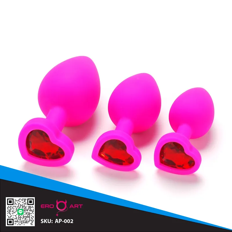 Cupid Heart ปลั๊กก้นเพรชซิลิโคน