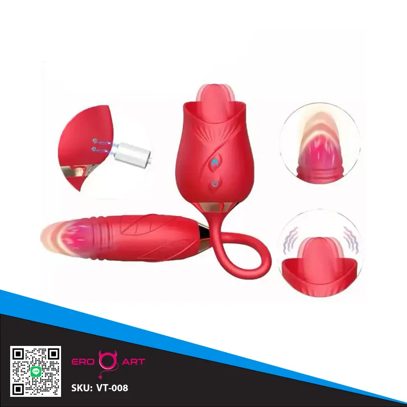 Rose Tongue เครื่องเลียพร้อมดิลโด้ 2